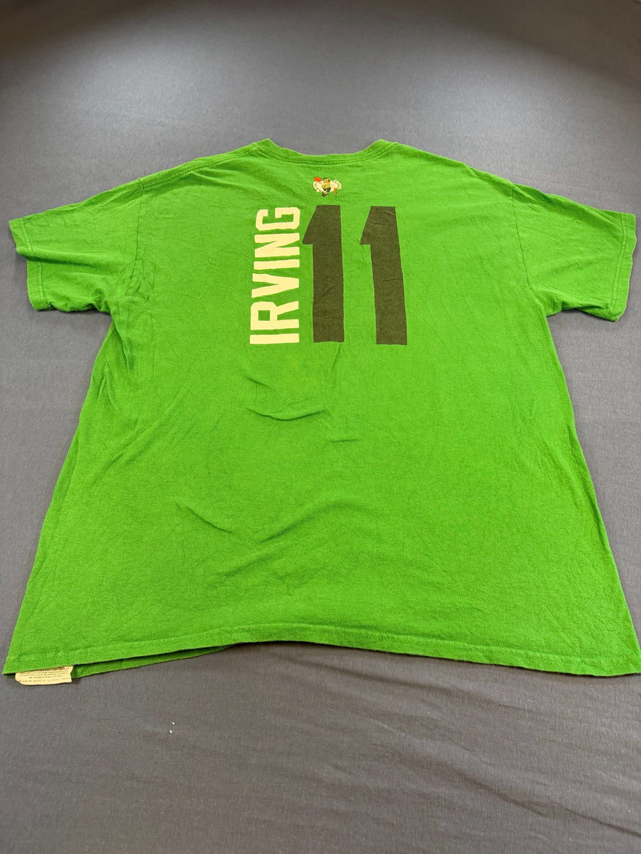 Majestic t-shirt groen print heren maat L shirt tee