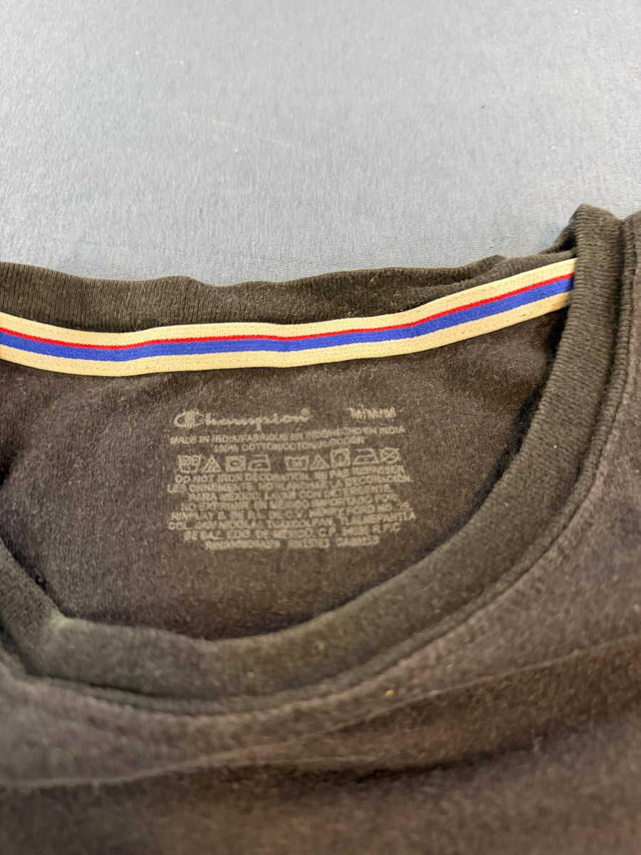 Champion t-shirt zwart print heren maat XL katoen shirt tee