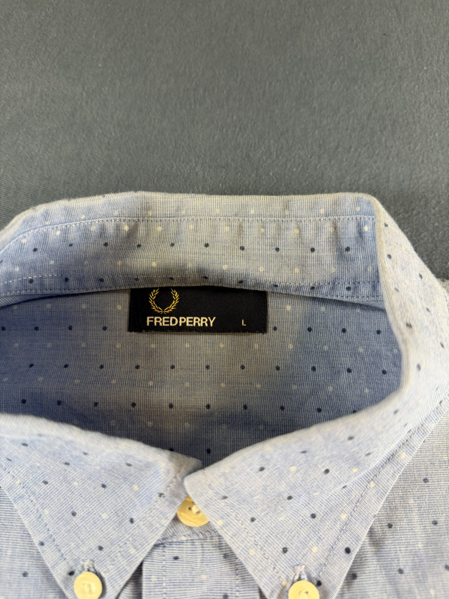 Fred Perry Blouse blauw print
