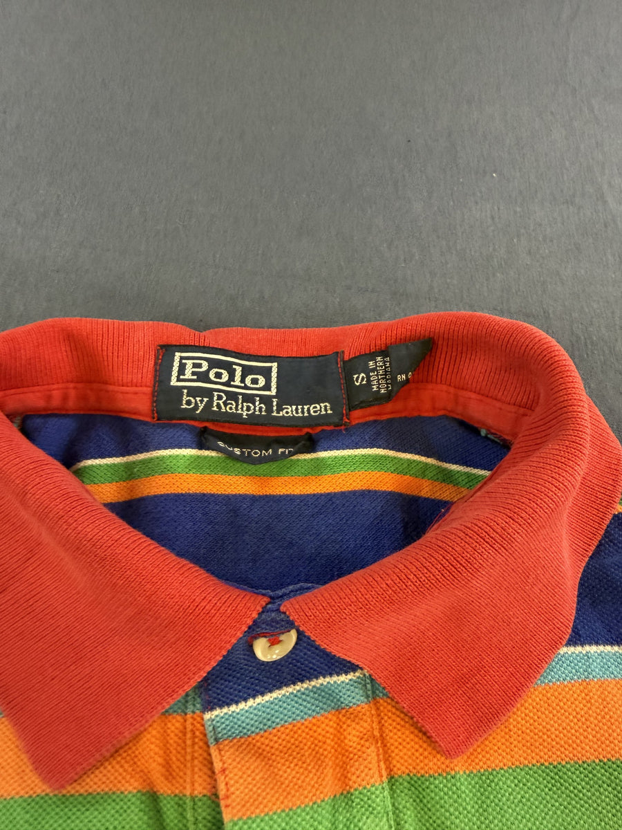 Polo Ralph Lauren poloshirt meerkleurig gestreept maat S Custom Fit