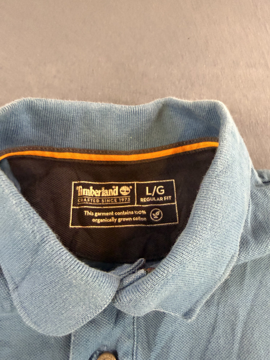 Blauwe Timberland polo, maat L (poloshirt / polohemd)