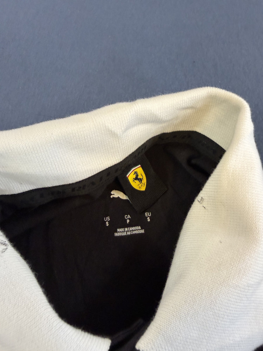Zwarte Puma Scuderia Ferrari polo (poloshirt) heren, maat S