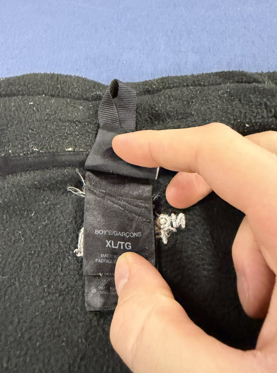 Zwarte The North Face rits-vest, maat M (fleecevest / fleecetrui)