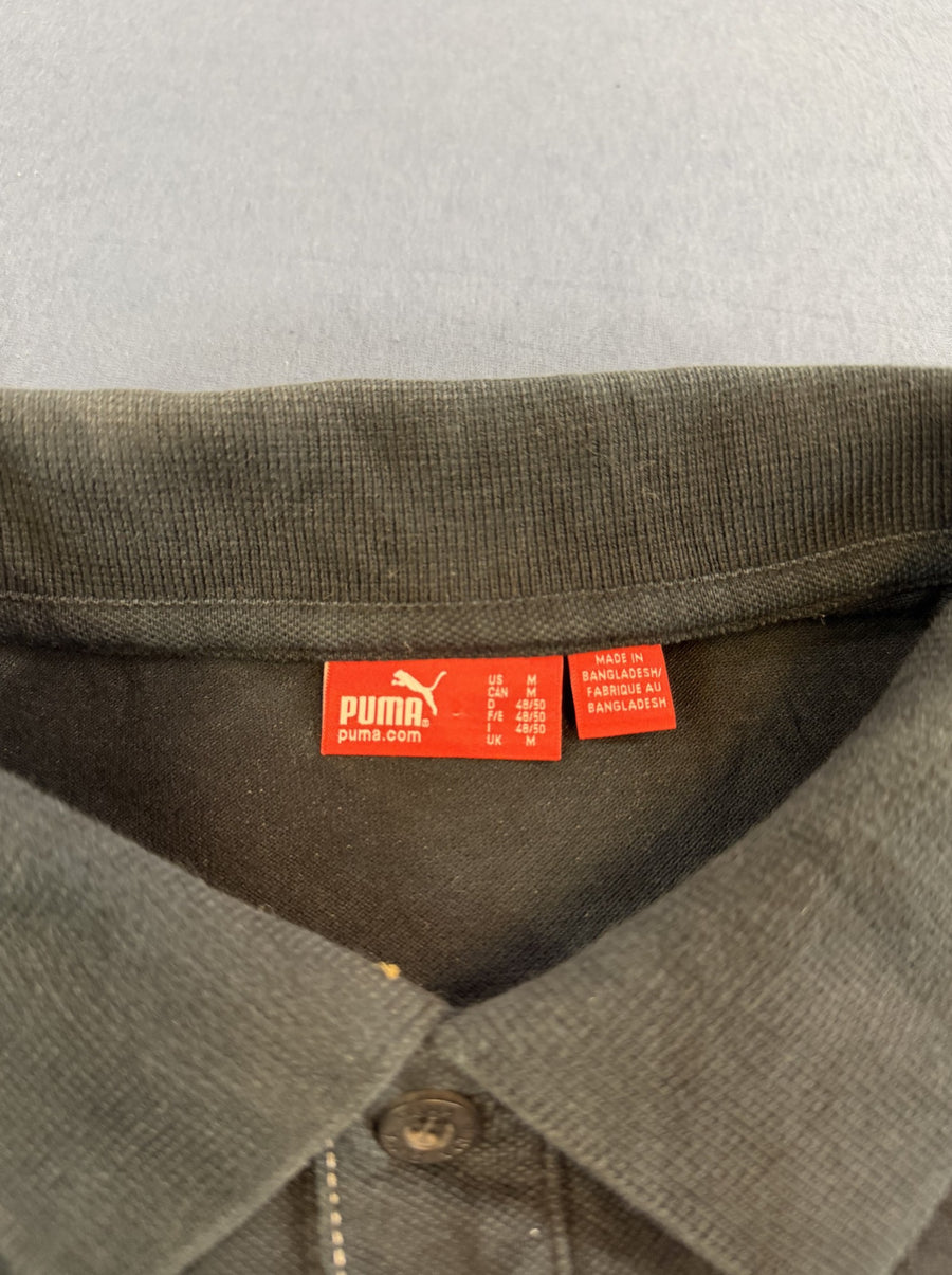 Zwarte Puma polo maat M (piquéshirt met korte mouw)