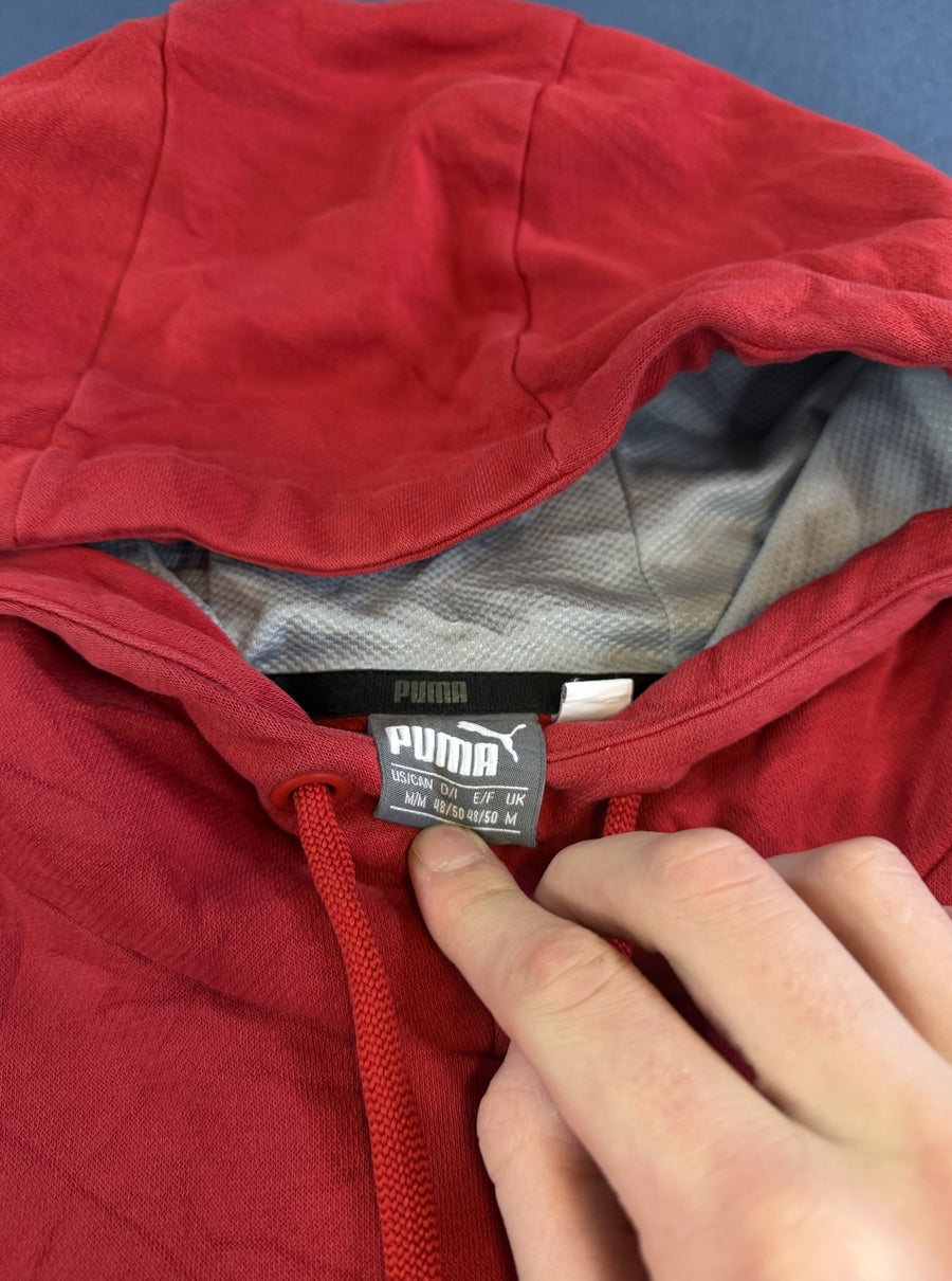 Rood Puma sweatshirt met logo (hoodie/trui), maat M