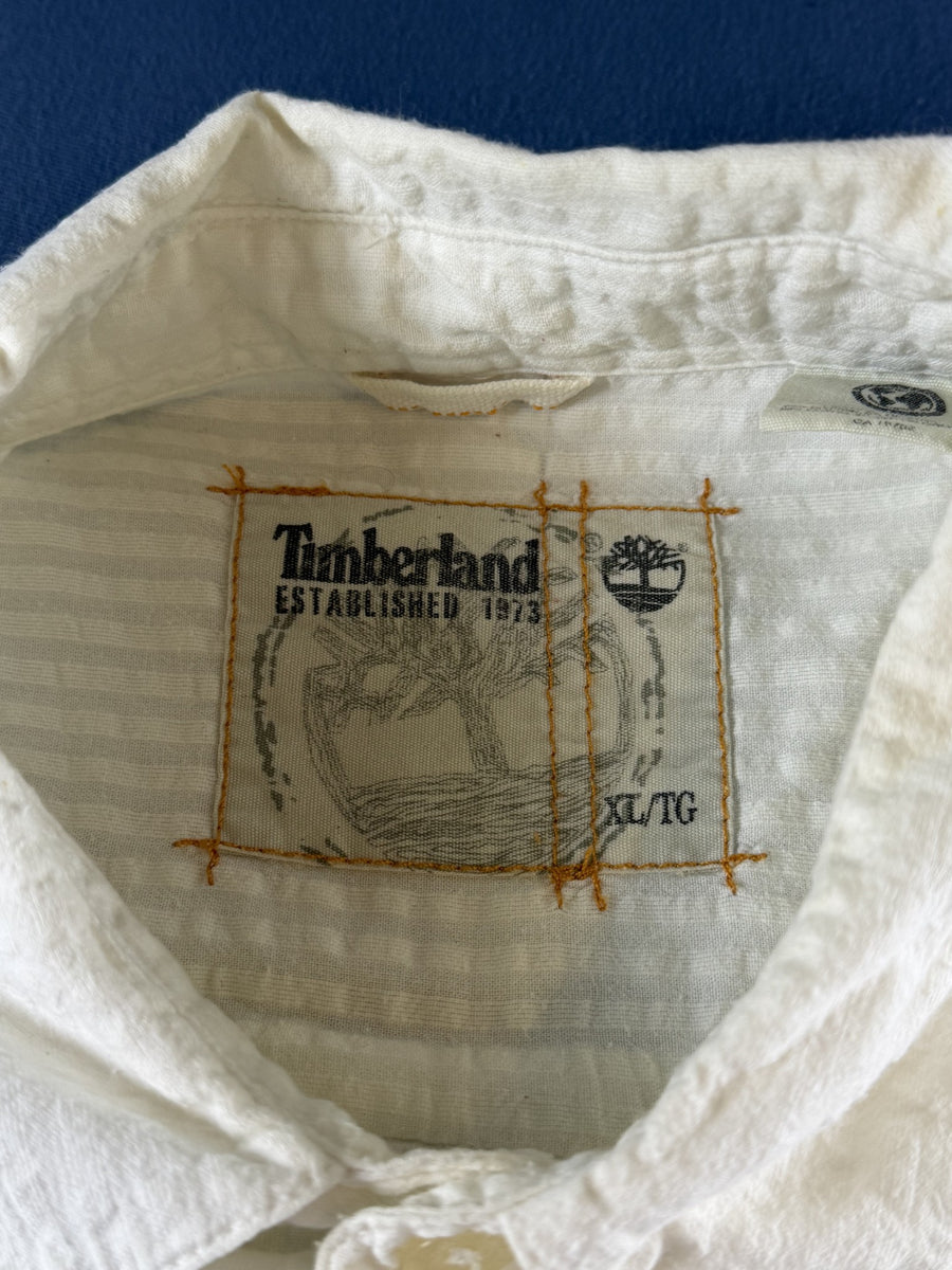 Timberland overhemd wit maat XL seersucker