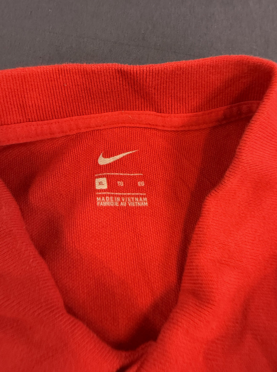 Rood Nike polo maat XL (poloshirt / piqué shirt met geborduurd logo)