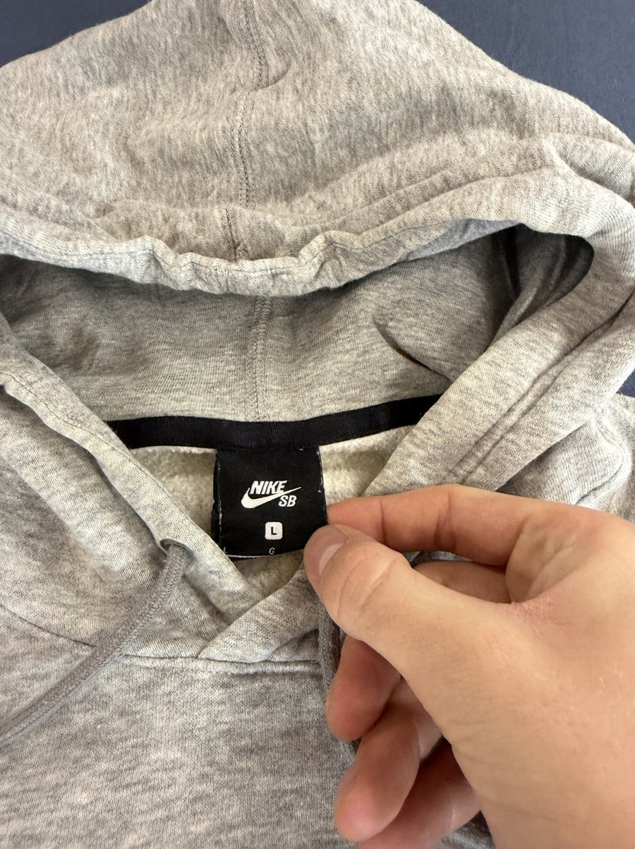 Grijze Nike SB sweater (hoodie / fleecevest), maat L