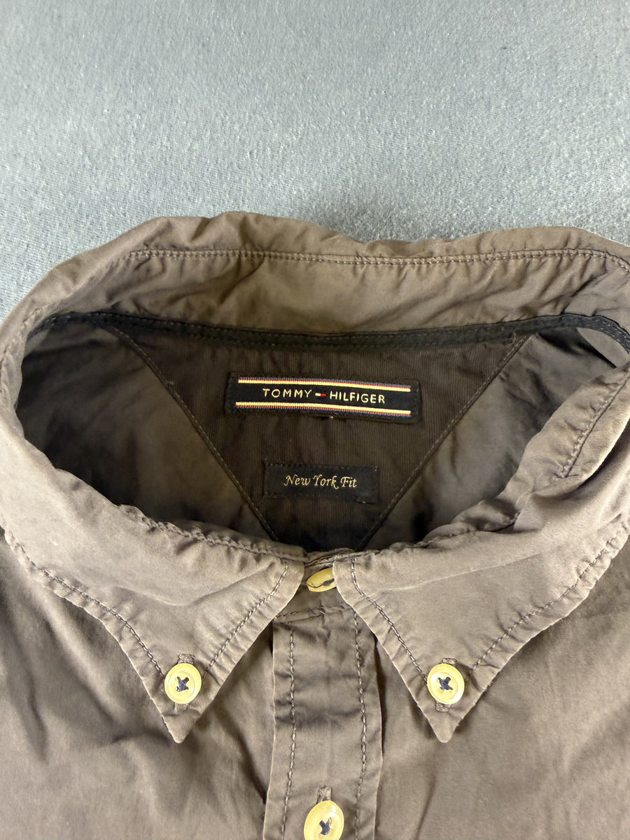 Tommy Hilfiger overhemd grijs maat XL New York Fit