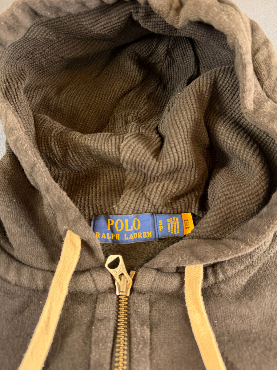 Polo Ralph Lauren hoodie met rits zwart heren maat S sweatvest ritsvest vintage