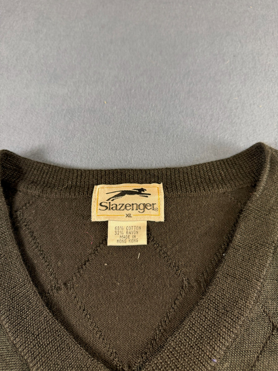 Slazenger Trui zwart geruit