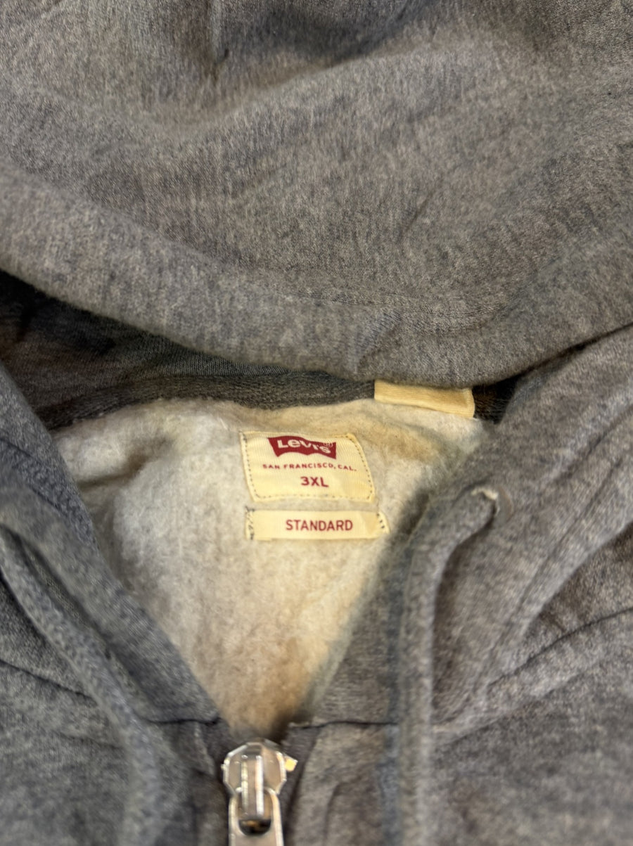 Grijs vest van Levi's (fleecevest / ritsvest), heren maat 3XL
