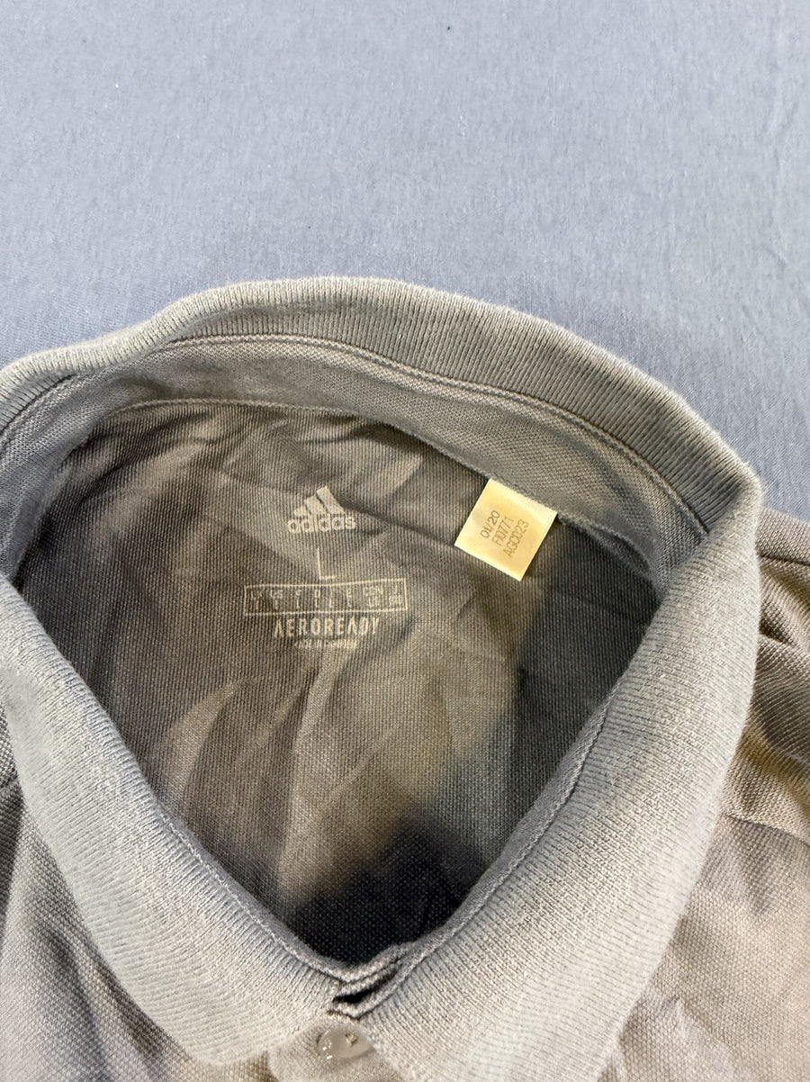 Grijs adidas DFB Duitsland poloshirt (voetbaltrui), maat XS