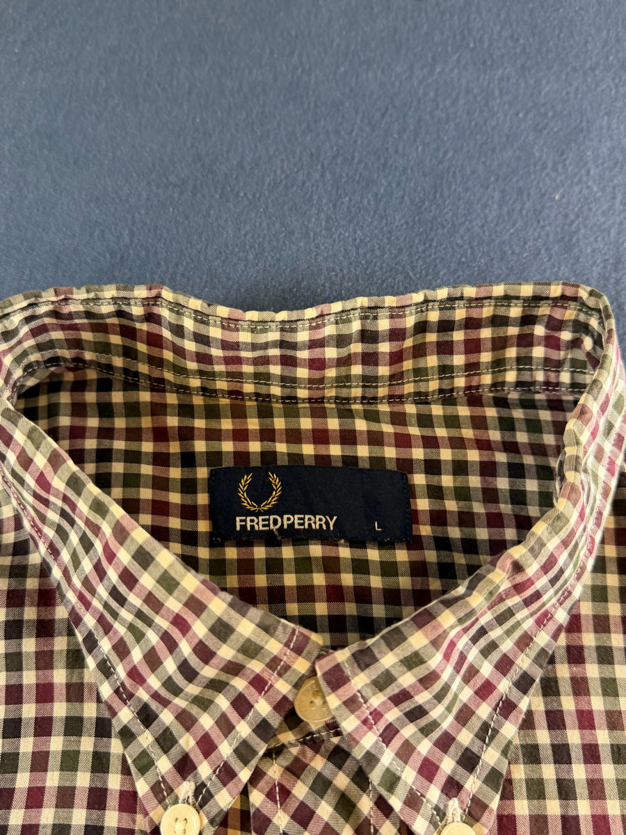 Fred Perry Blouse meerkleurig geruit