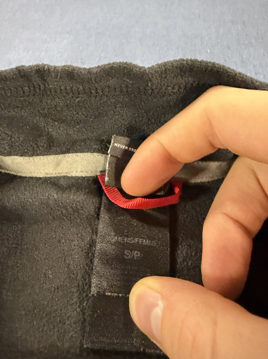 Zwart The North Face vest met kwartrits (fleecevest / fleecetrui), maat S