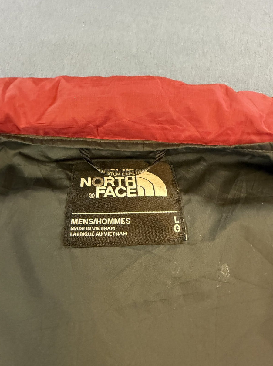 Rode donsjas van The North Face (puffer/gewatteerde winterjas), maat L, 550 fill