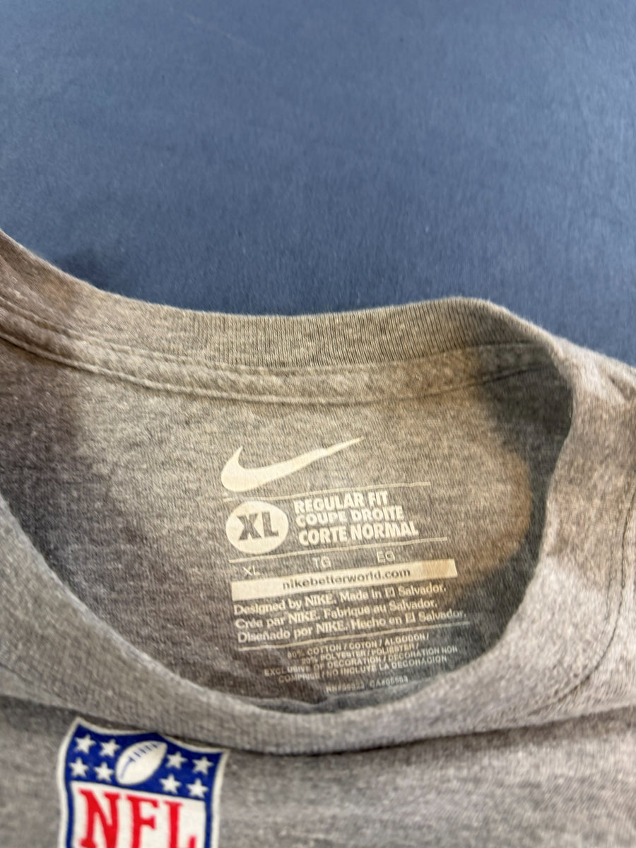 Nike T-shirt grijs print Baltimore Ravens