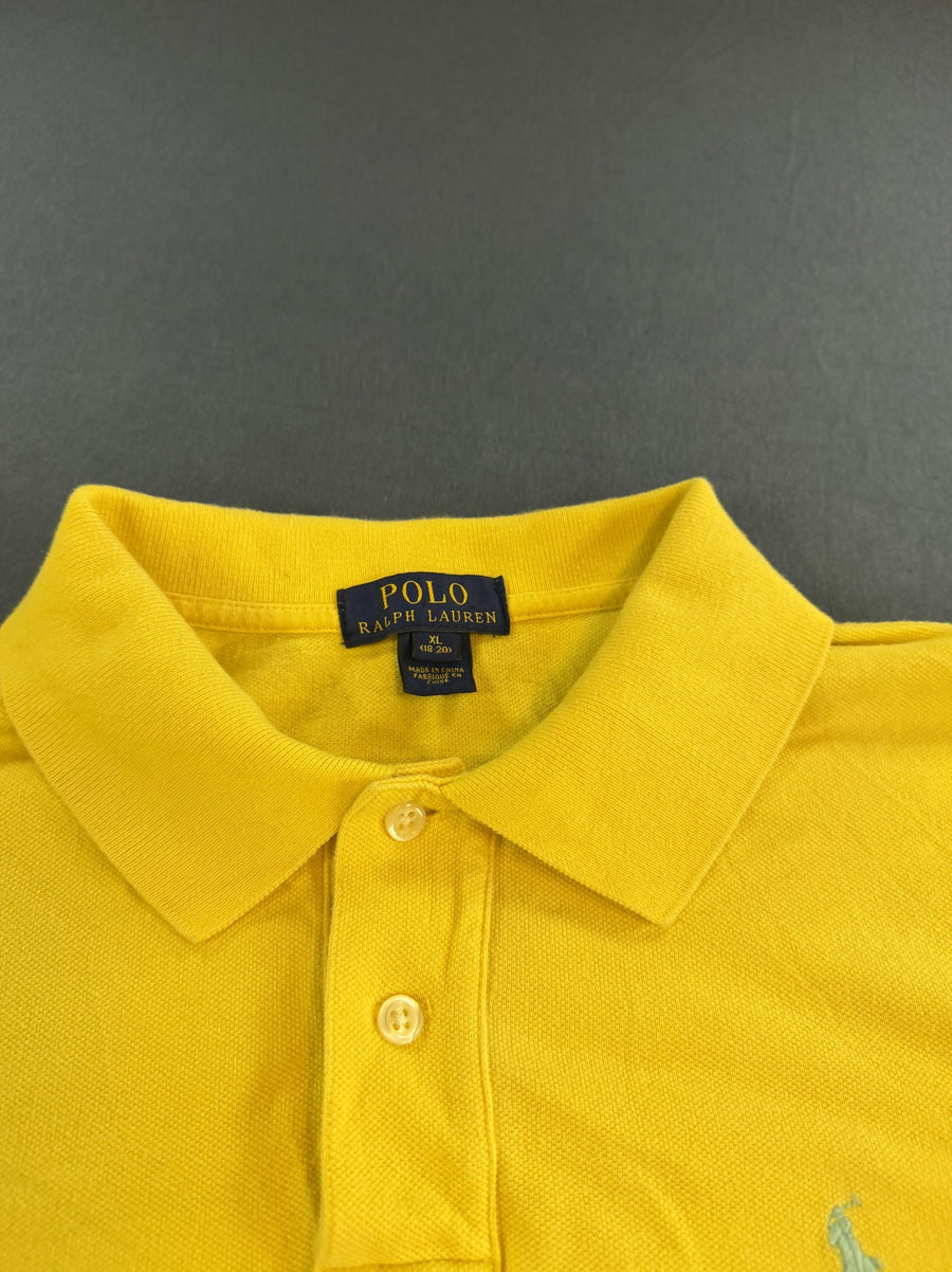 Zonnig geel poloshirt (polo / piqué shirt) van Polo Ralph Lauren, maat S