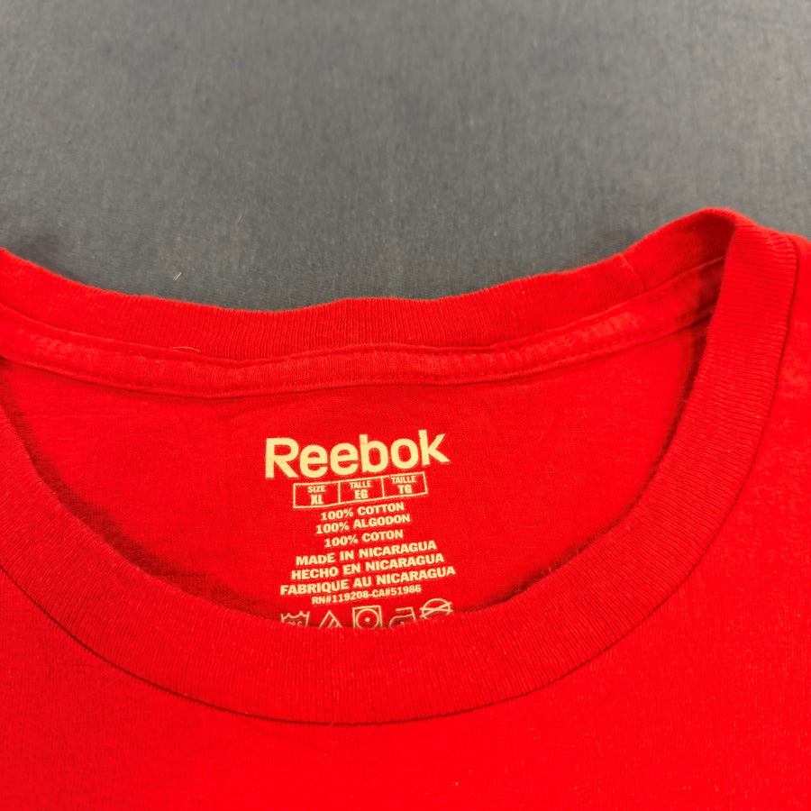 Reebok T-shirt rood print Chicago Blackhawks