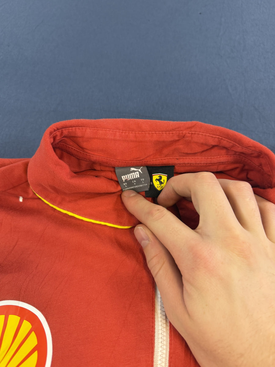 Rood Puma Ferrari polo (F1 teamshirt), maat L