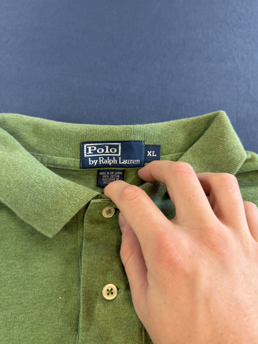 Groen poloshirt van Polo Ralph Lauren (piqué polo), heren maat XL