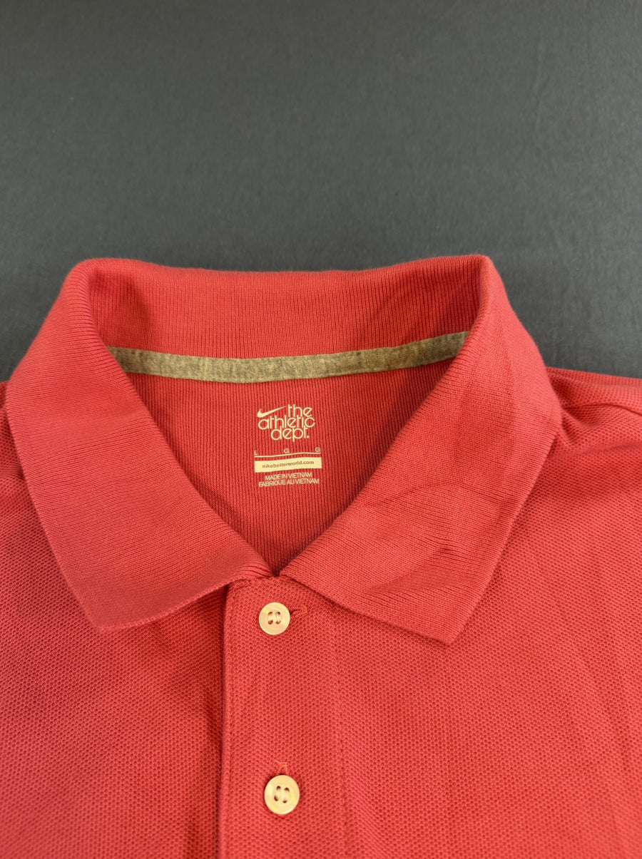 Grijze Nike polo piqué (poloshirt), maat L - Athletic Dept