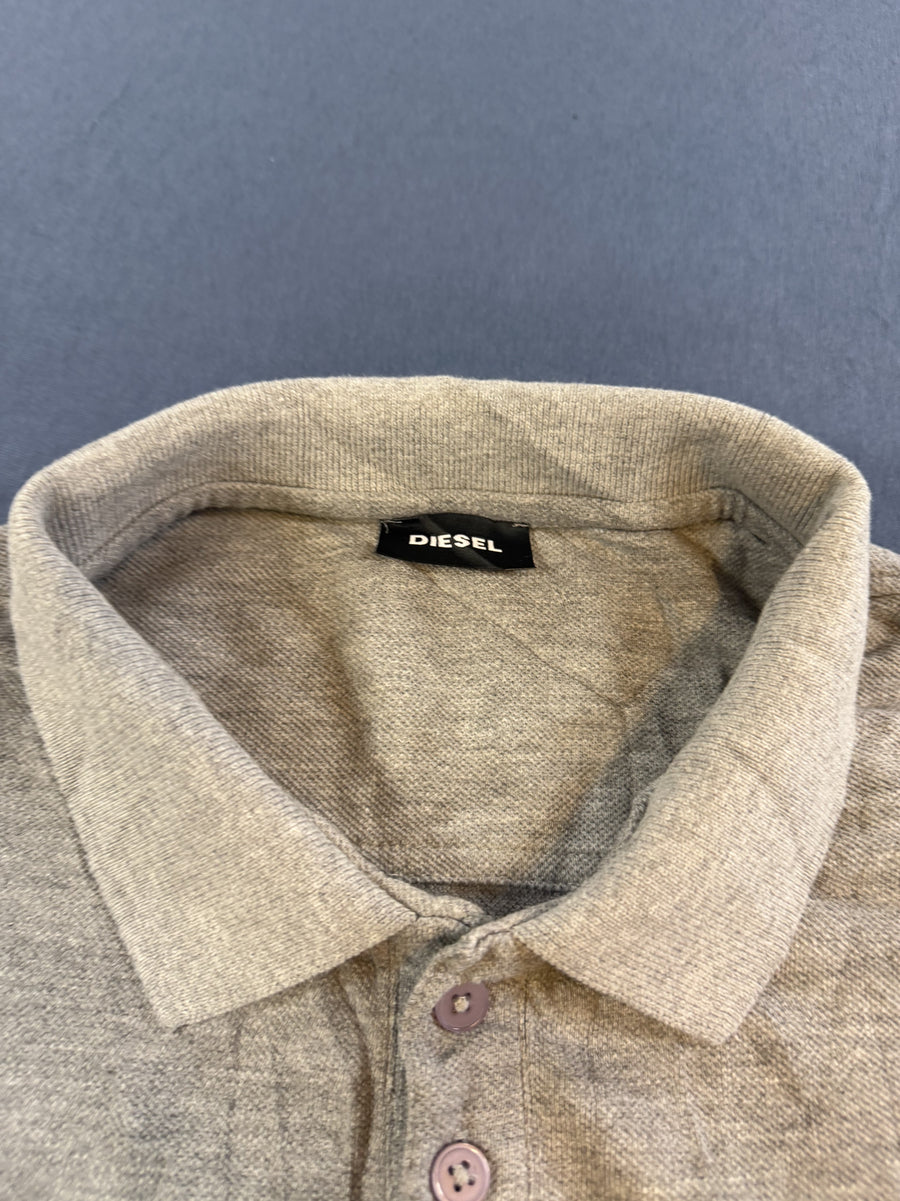 Grijze Diesel polo (poloshirt), maat XXL
