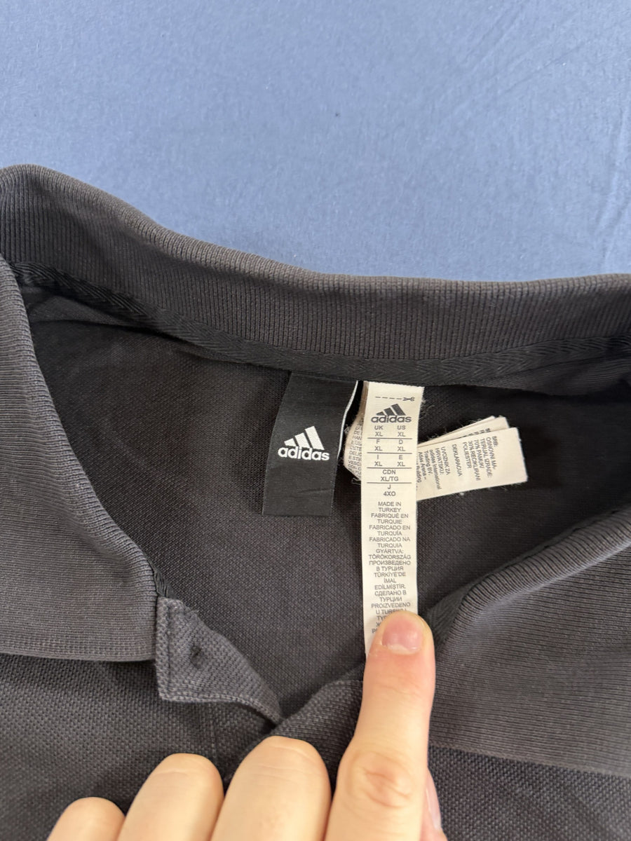 Zwart adidas polo (sportshirt), maat XL