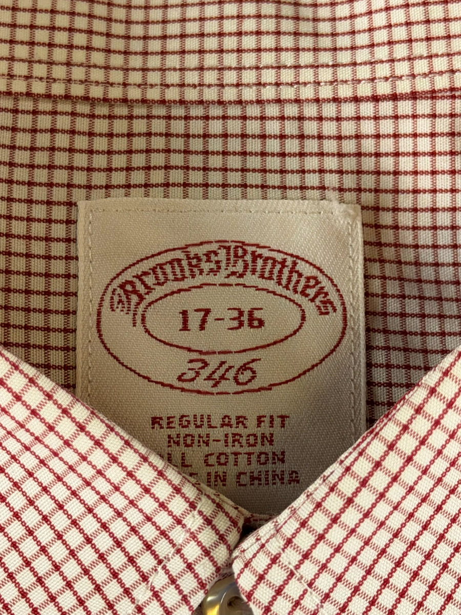 Brooks Brothers Blouse oranje geruit