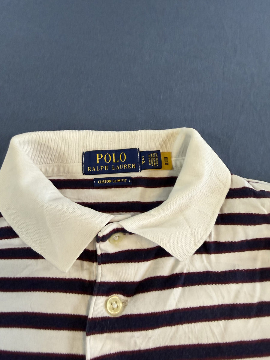 Wit Ralph Lauren poloshirt (polo / piquéshirt) maat S Custom Slim Fit