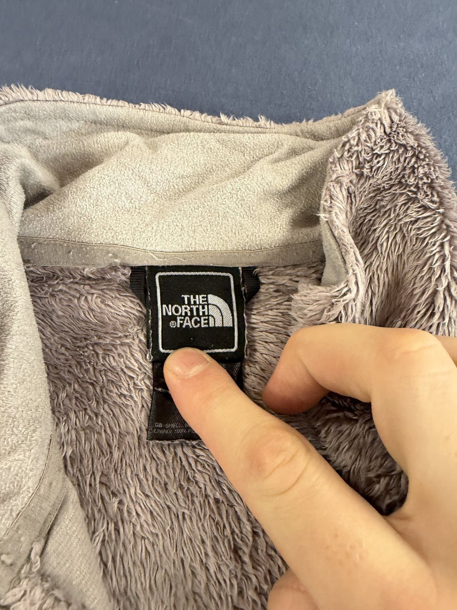 Grijze sherpa fleecejack The North Face (fleecevest) maat S