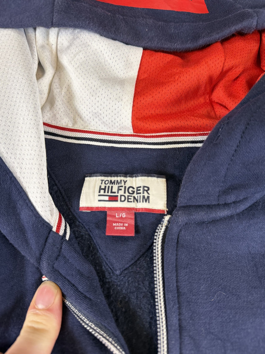 Navyblauw Tommy Hilfiger ritsvest (hoodie / capuchontrui) heren maat L