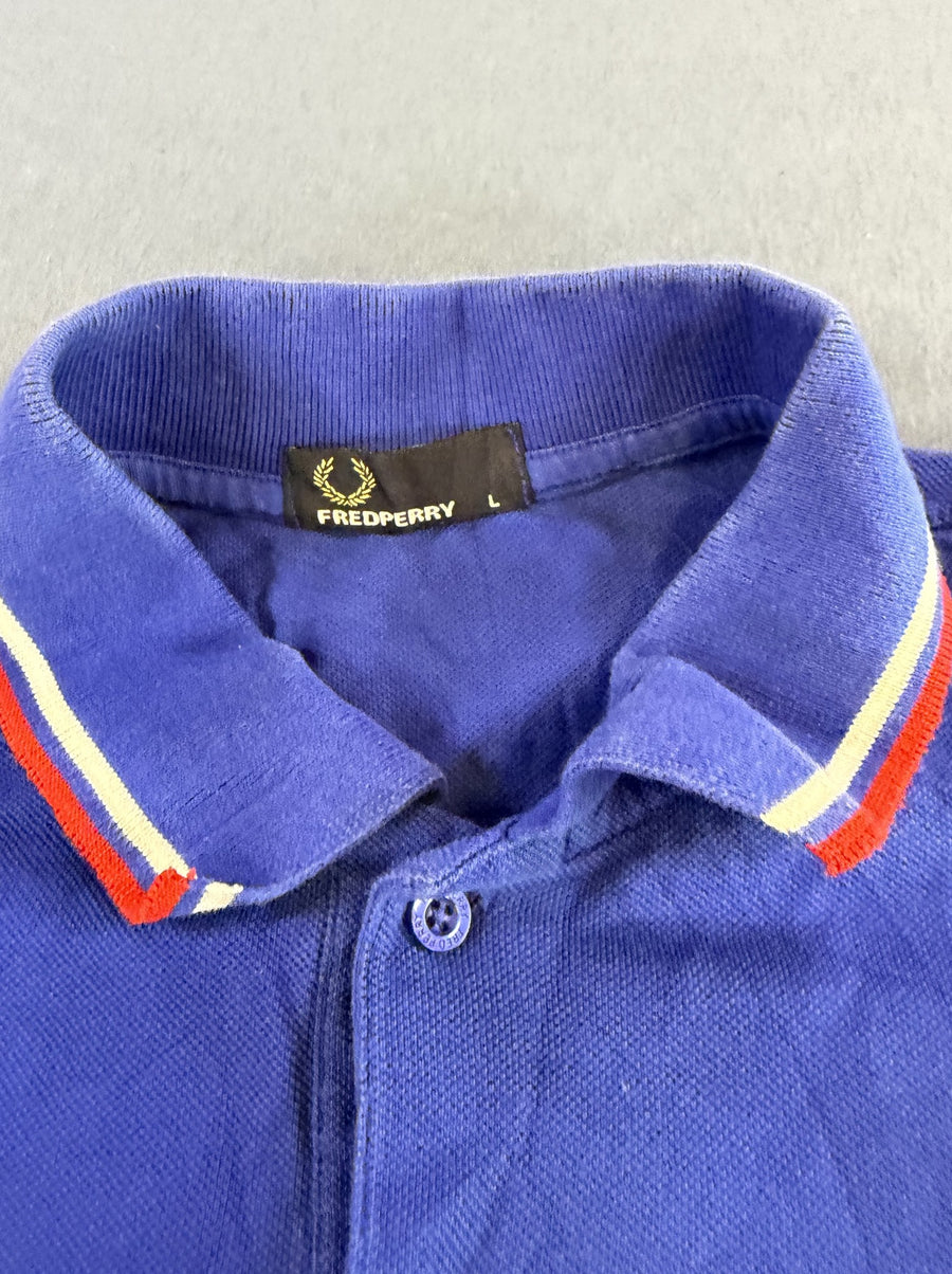 Blauw Fred Perry polo (poloshirt) Twin Tipped M3600 - maat L