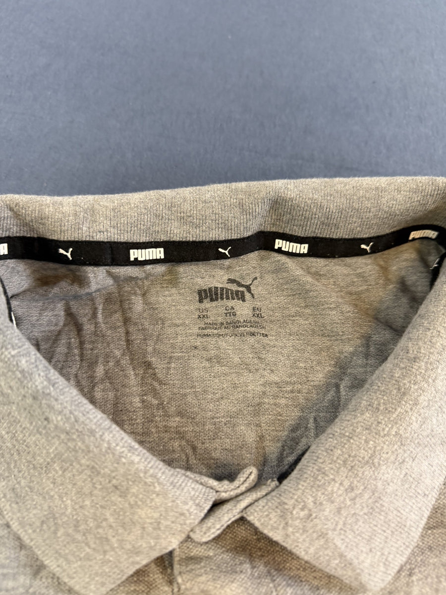Grijze heren polo van Puma (poloshirt), maat XXL
