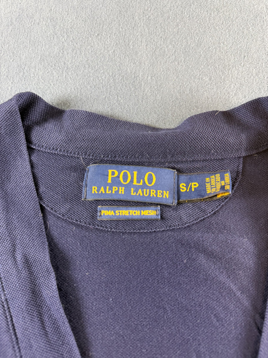 Polo Ralph Lauren vest blauw maat S Pima Stretch Mesh