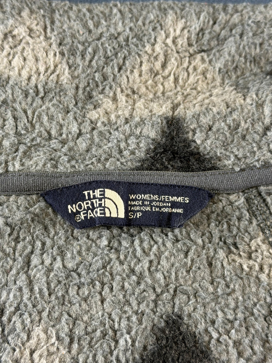 The North Face Fleece vest grijs print