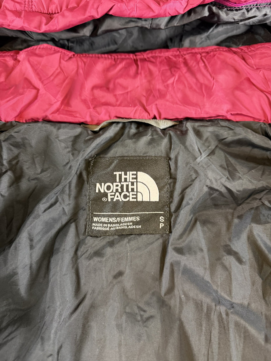 The North Face pufferjas roze maat S capuchon