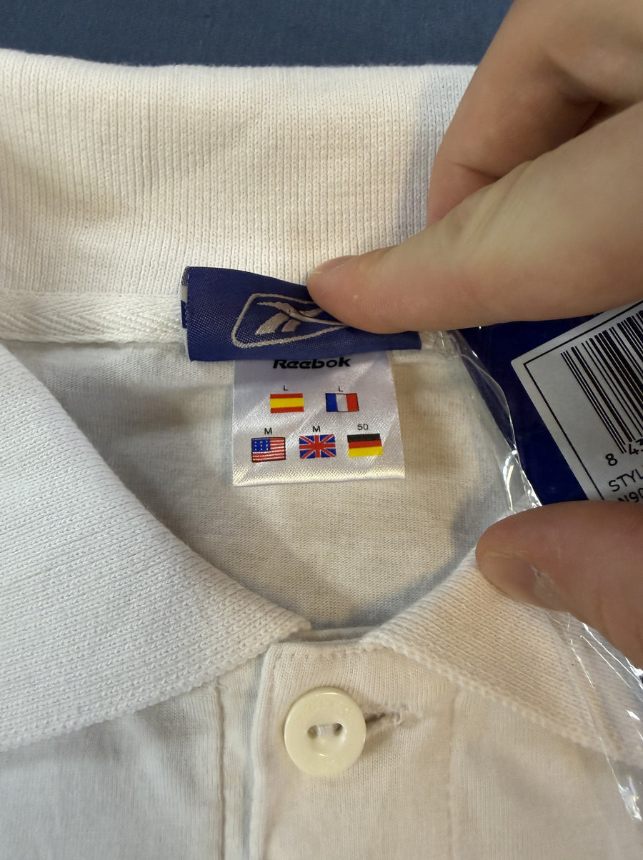 Witte Reebok sportpolo (poloshirt / basketbalshirt), maat M – DKV Joventut Badalona