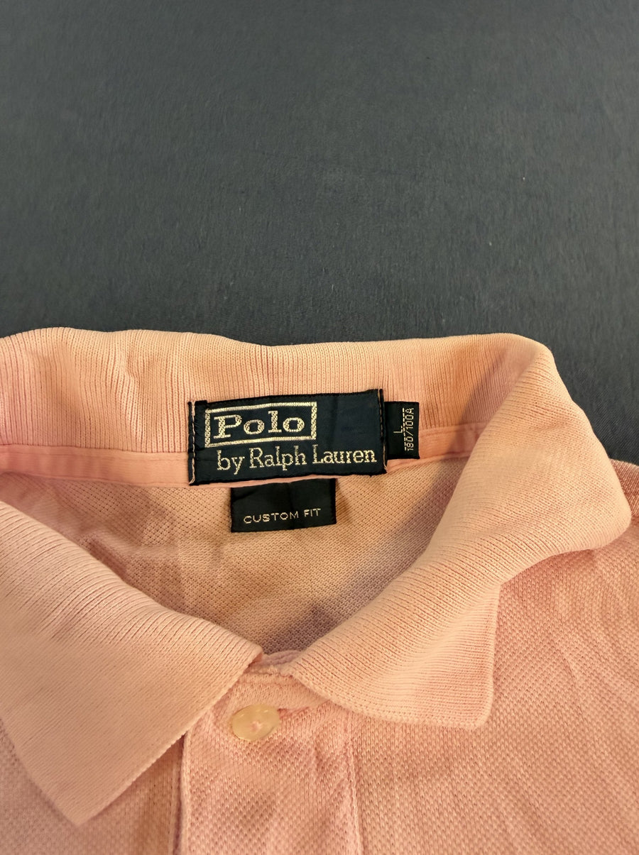 Roze poloshirt van Polo Ralph Lauren (polo, piqué katoen), maat L