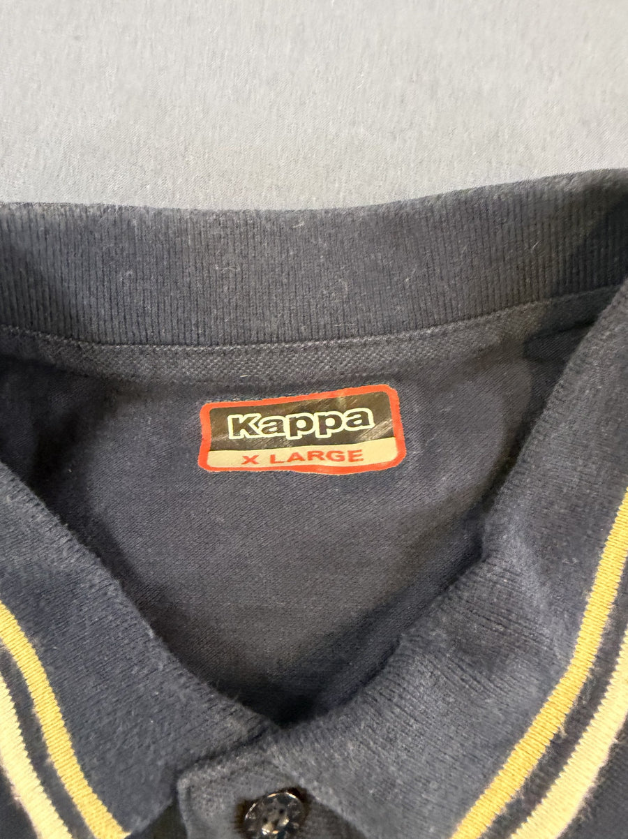 Blauwe Kappa polo maat XL (poloshirt met geborduurd Omini-logo)