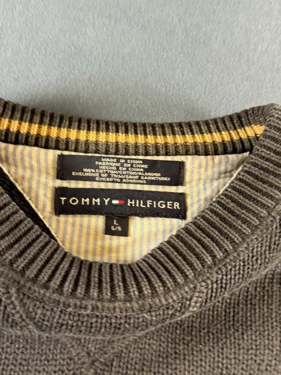 Tommy Hilfiger trui zwart maat L crest logo