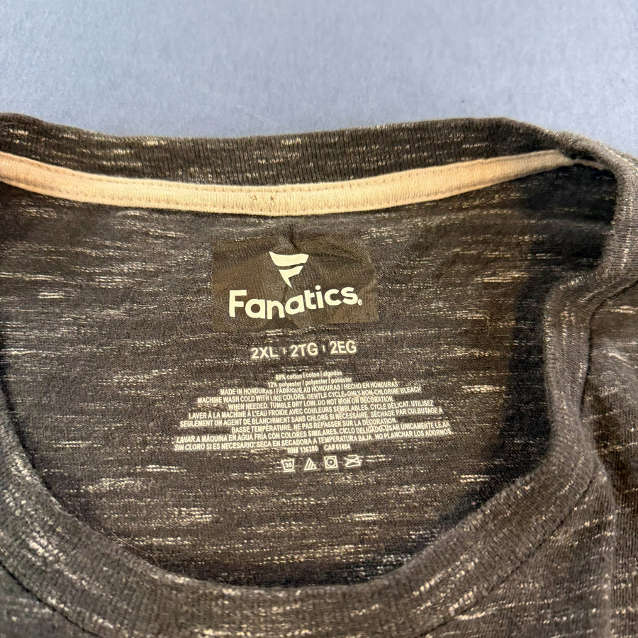 Fanatics longsleeve grijs print heren maat XXL katoen shirt met lange mouwen long sleeve tee