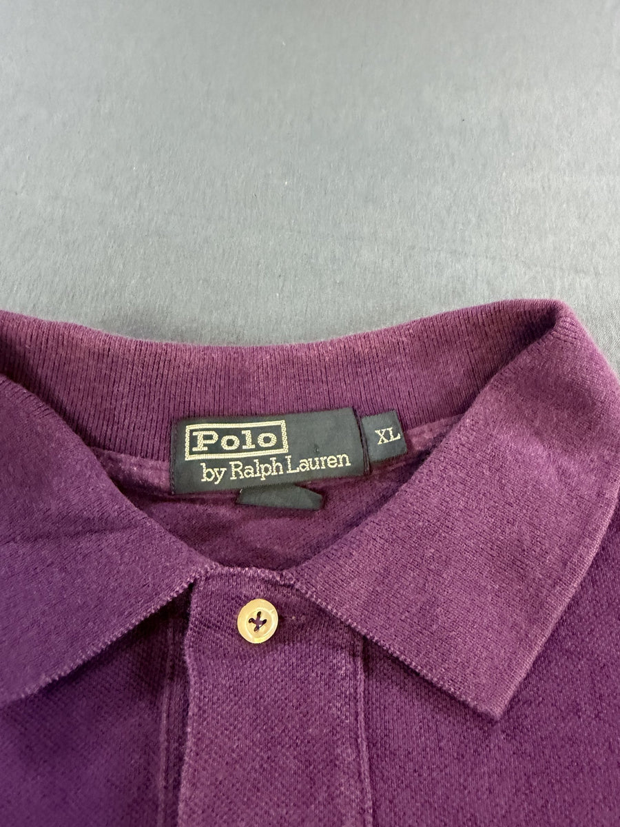 Paars poloshirt van Polo Ralph Lauren (piqué polo), maat XL