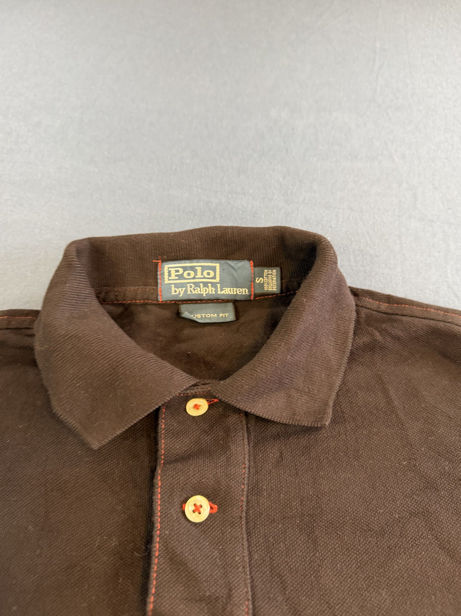 Zwart Polo Ralph Lauren Poloshirt Heren (Golfshirt), Maat S Custom Fit