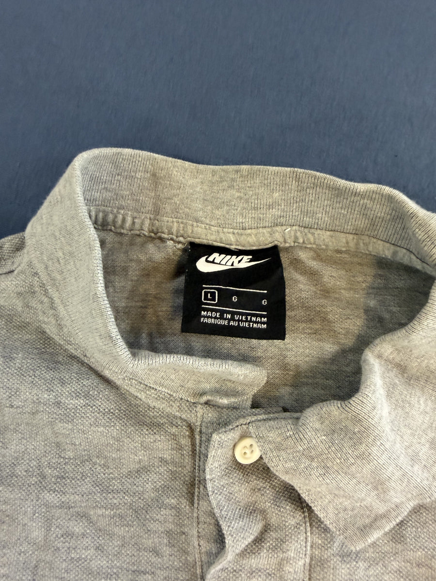 Grijze Nike polo (poloshirt), maat L