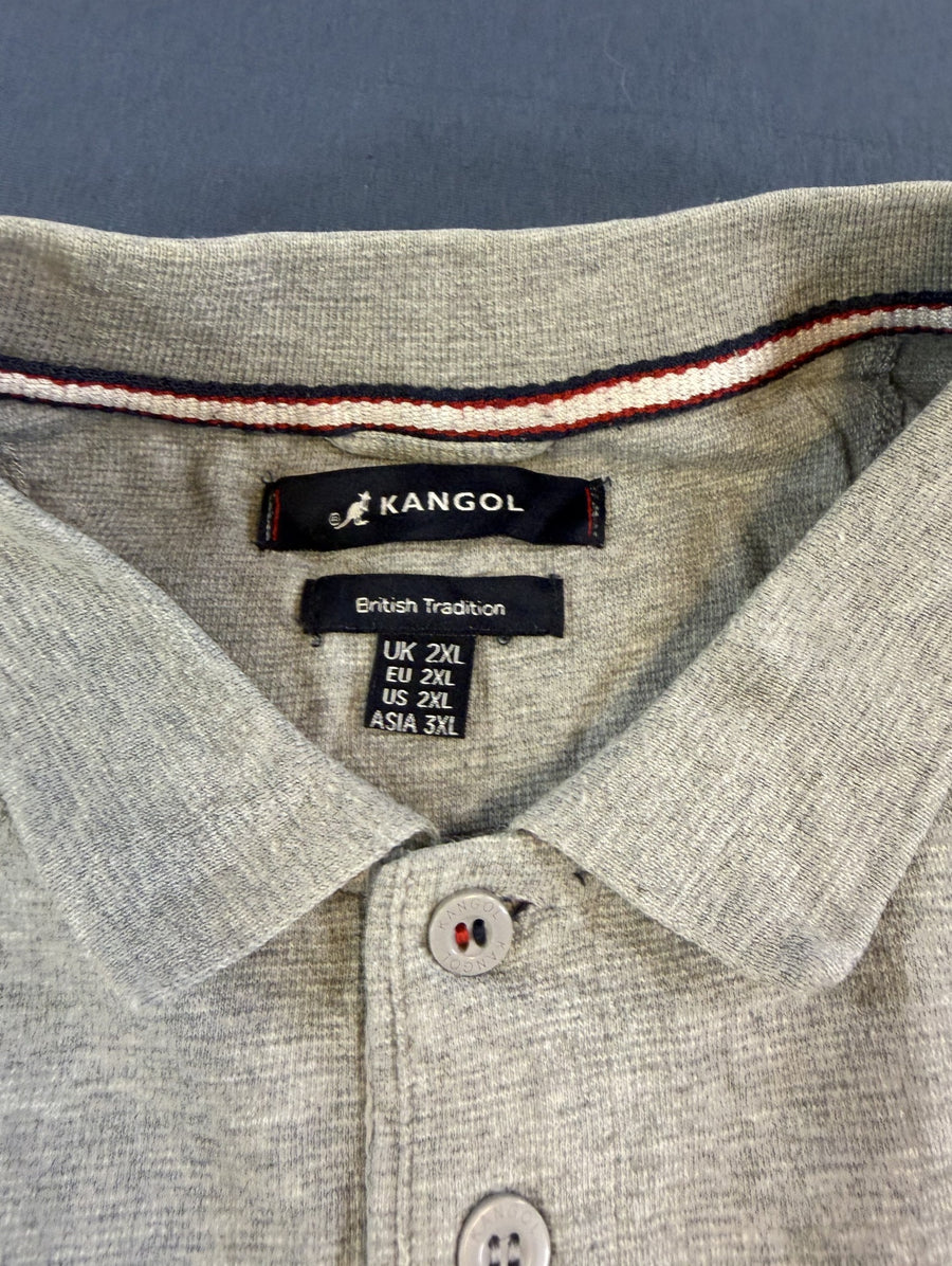 Grijze polo van Kangol (poloshirt, British Tradition-lijn), maat XXL
