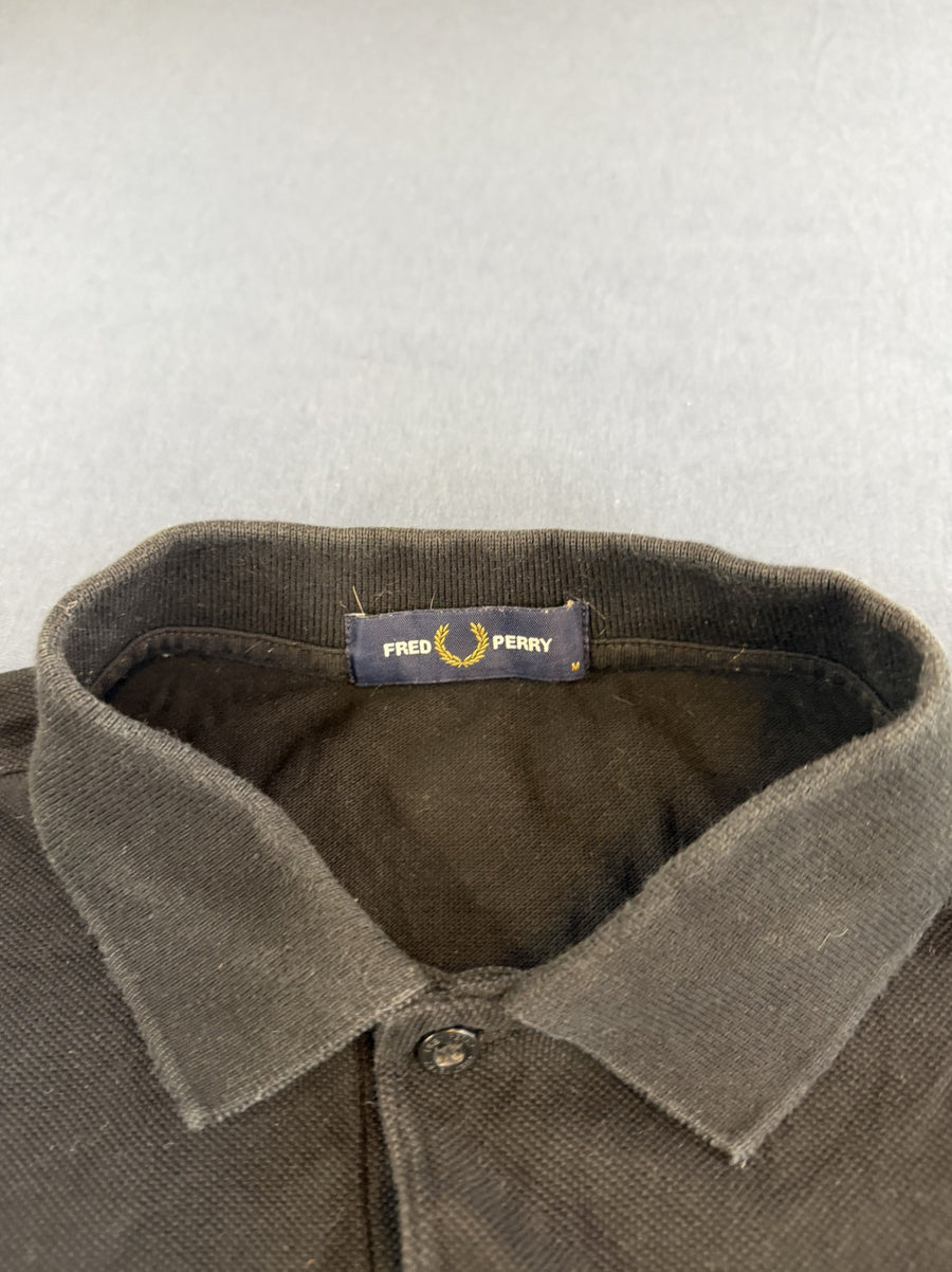 Zwart Fred Perry M6000 piqué polo (poloshirt) heren maat M