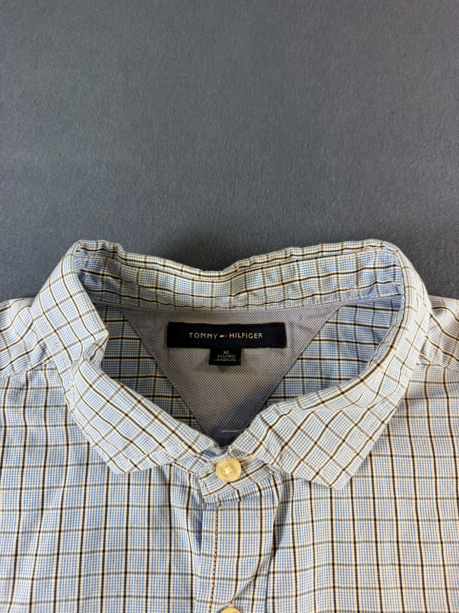 Tommy Hilfiger Blouse blauw geruit