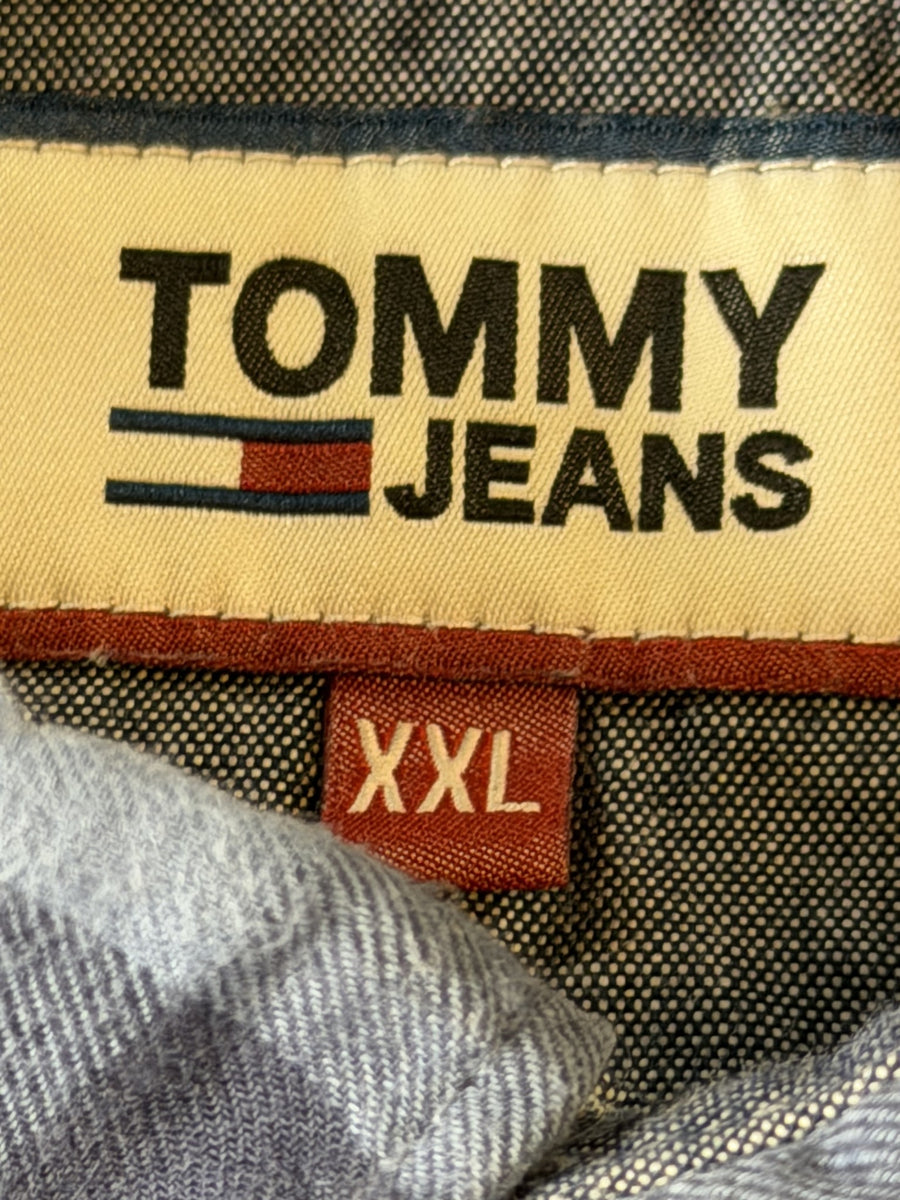Tommy Jeans Blouse blauw geruit