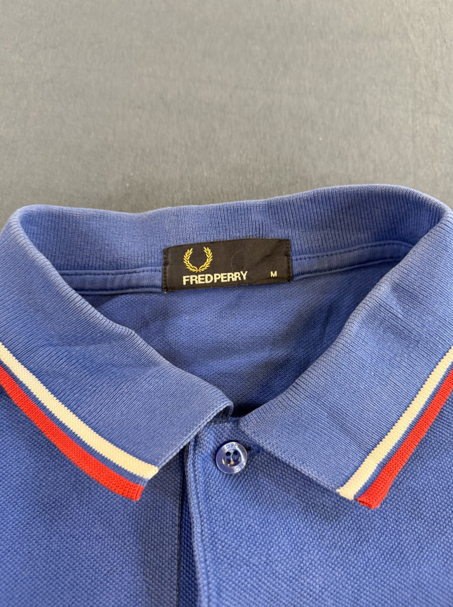 Blauwe Fred Perry polo maat M (poloshirt / shirt met korte mouw), Twin Tipped M3600